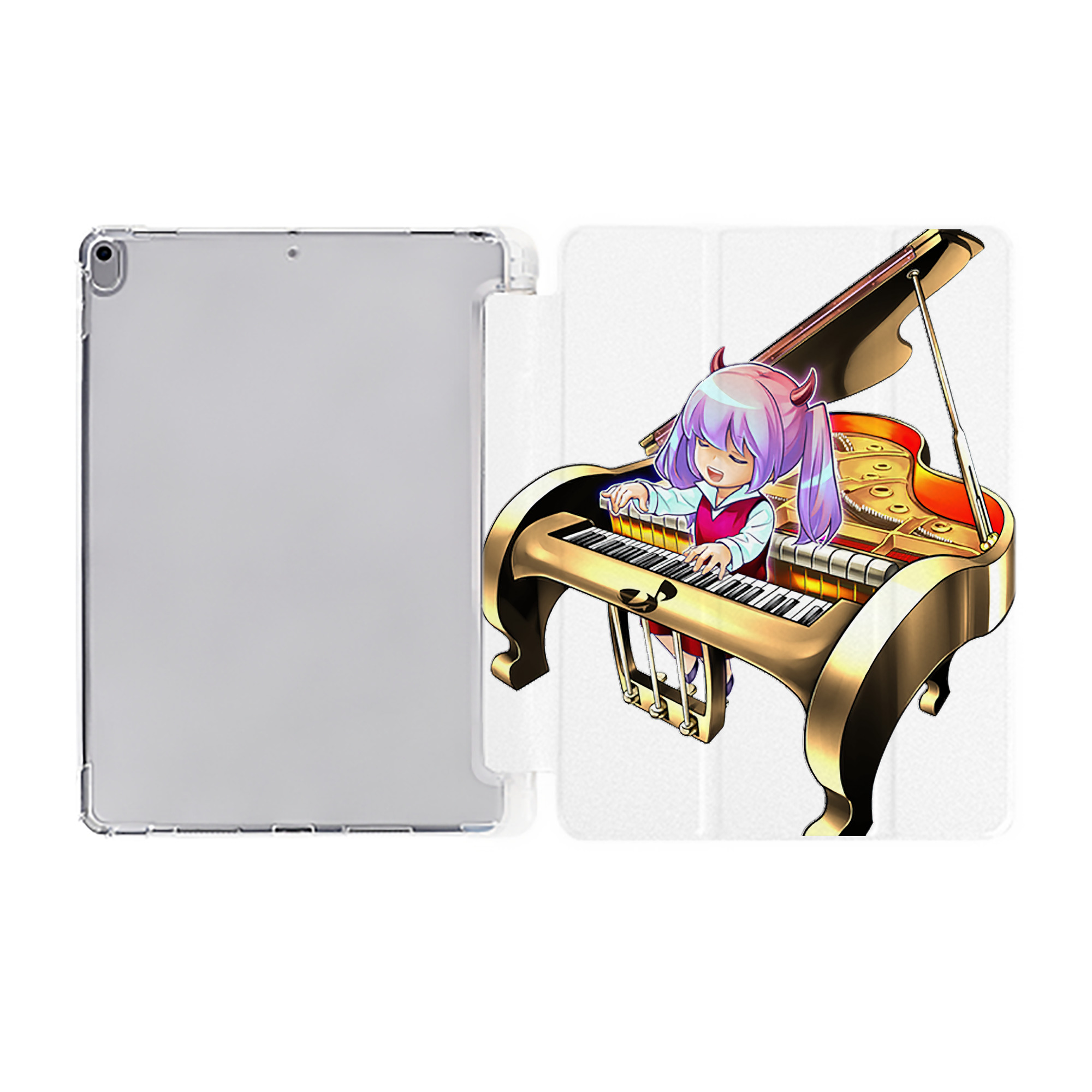 （画像用） 遊☆戯☆王 Yu-Gi-Oh! IPad ケース ペン収納付き 三つ折りスタンド PUレザー×シリコン 対応機種9.5/10.5/10.9インチ